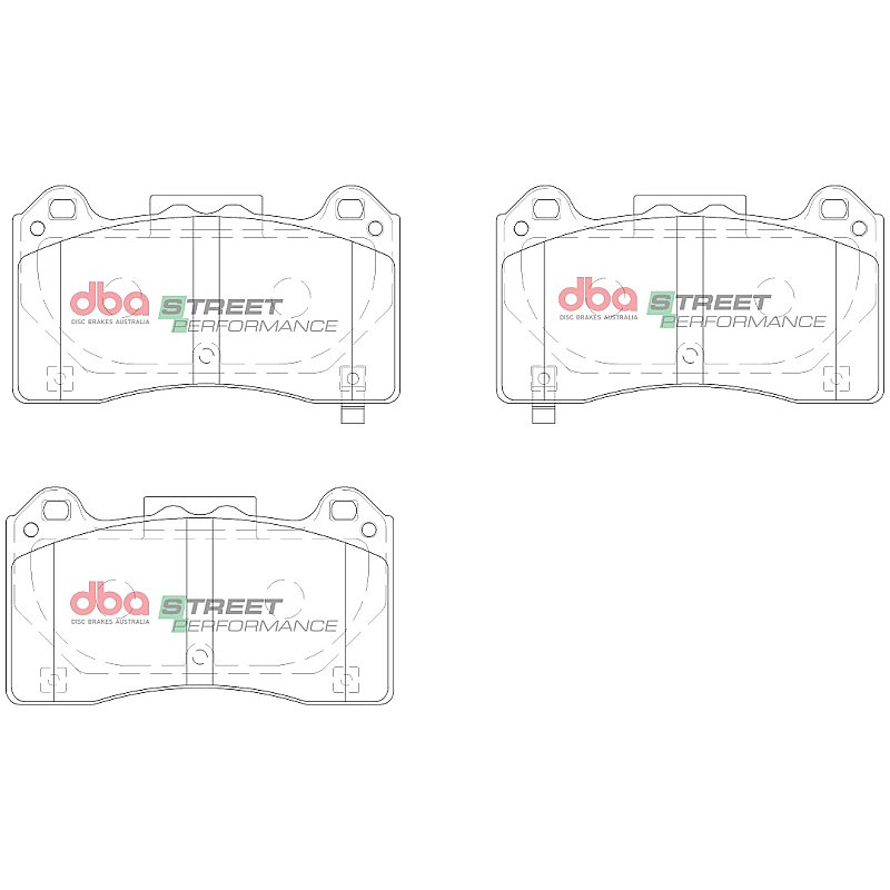 Front DBA Performance Street Pads to fit Focus RS MK3