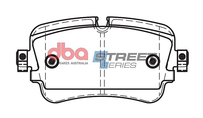 DBA Street Series Ceramic Brake Pads 129mm x 65.1mm DB15031SS - Rear