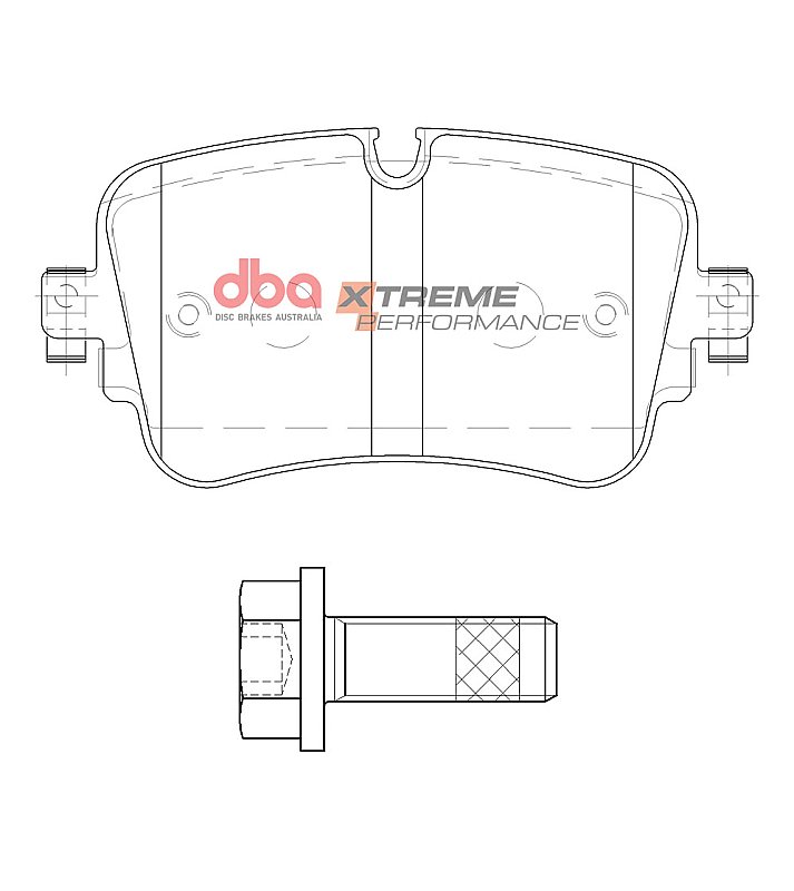 DBA Xtreme Performance Brake Pads 129mm x 65.1mm DB15031XP - Rear