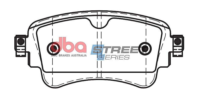 DBA Street Series Ceramic Brake Pads 129mm x 58.9mm DB15032SS - Rear