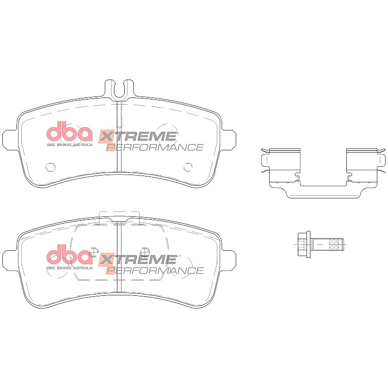 DBA Xtreme Performance Brake Pads 146.1/146.1mm x 67.6/57.9mm DB15034XP - Rear