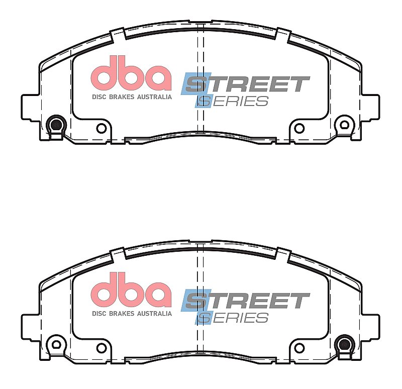 DBA Street Series Ceramic Brake Pads 183.1mm x 63.5mm DB15038SS - Front
