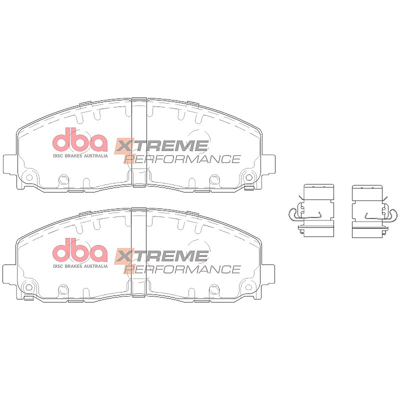 DBA Brake Kit - 4000 Series T3 Slotted & Xtreme Performance Brake Pads (2x DBA43212S + 15038XP) DBA43212S-15038XP