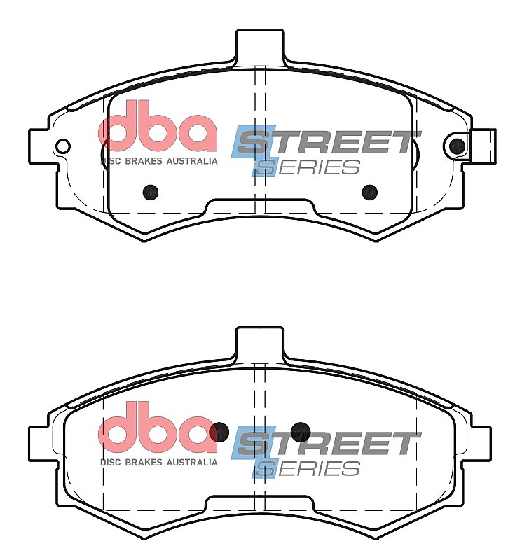 DBA Street Series Ceramic Brake Pads 137.2mm x 63.4mm DB1503SS - Front