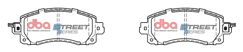 DBA Street Series Ceramic Brake Pads 145.2mm x 58.6mm DB15042SS - Front