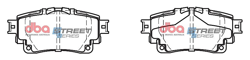 DBA Street Series Ceramic Brake Pads 103.6mm x 47.6mm DB15044SS - Rear