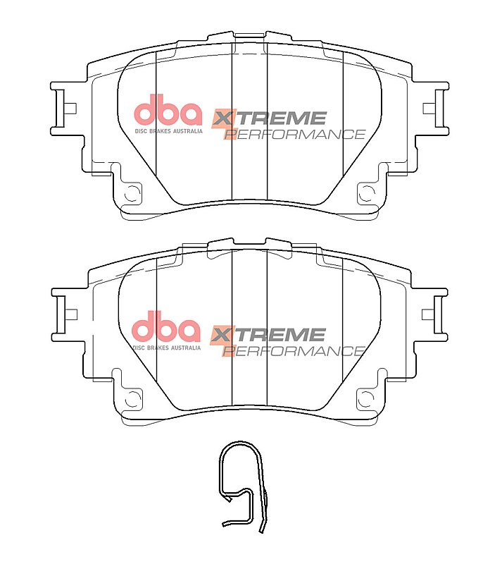 DBA Xtreme Performance Brake Pads 103.6mm x 47.5mm DB15044XP - Rear