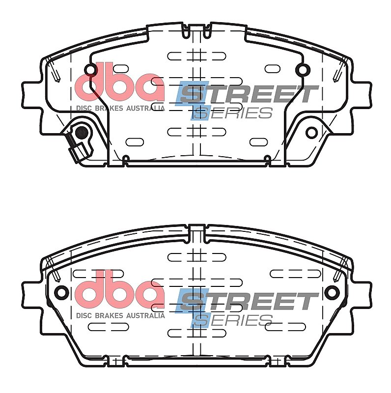 DBA Street Series Ceramic Brake Pads 138mm x 55.7mm DB15046SS - Front