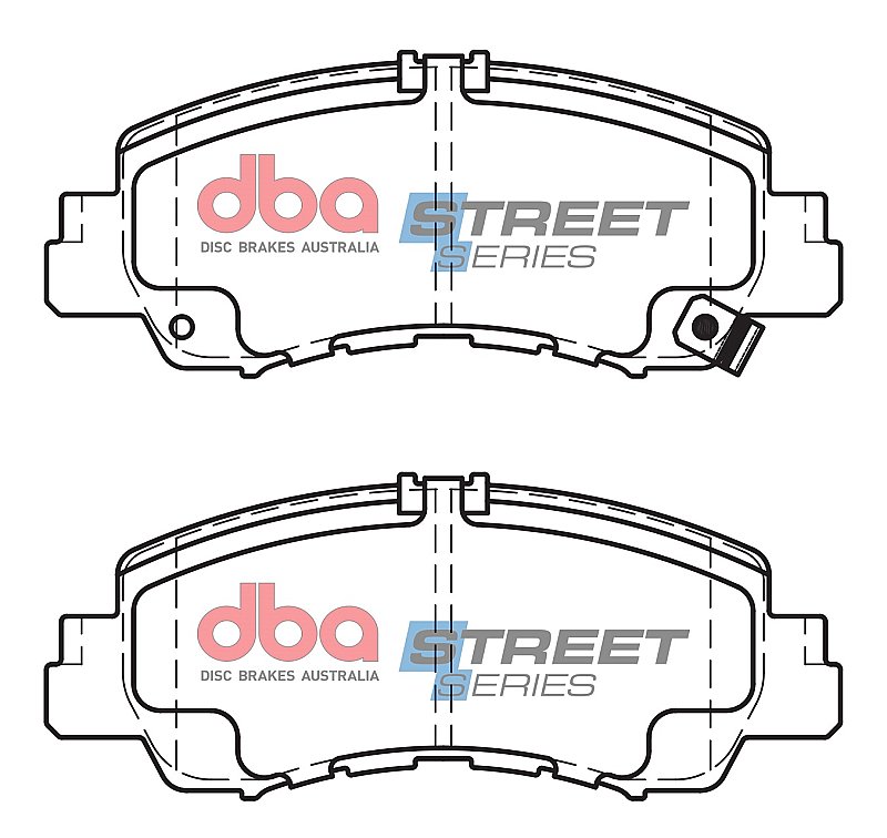 DBA Street Series Ceramic Brake Pads 148.7mm x 60.7mm DB15048SS - Front