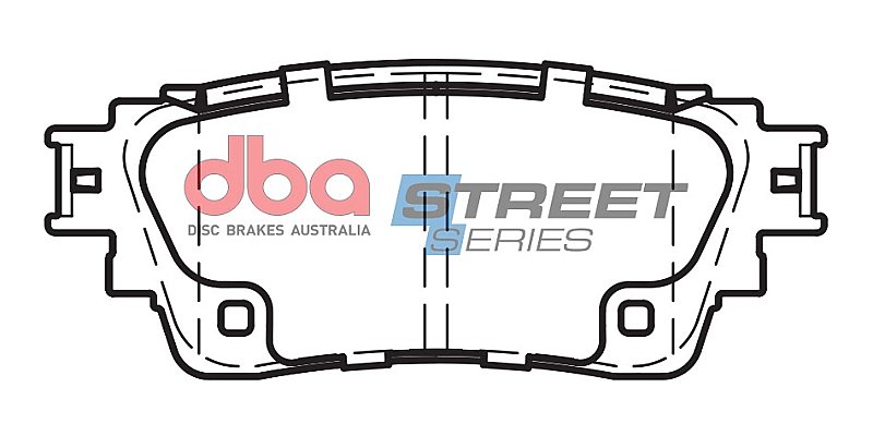 DBA Street Series Ceramic Brake Pads 103.6mm x 42mm DB15049SS - Rear