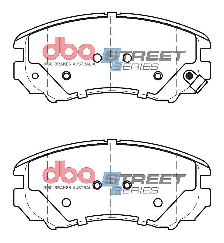 DBA Street Series Ceramic Brake Pads 131.4mm x 59.9mm DB1504SS - Front