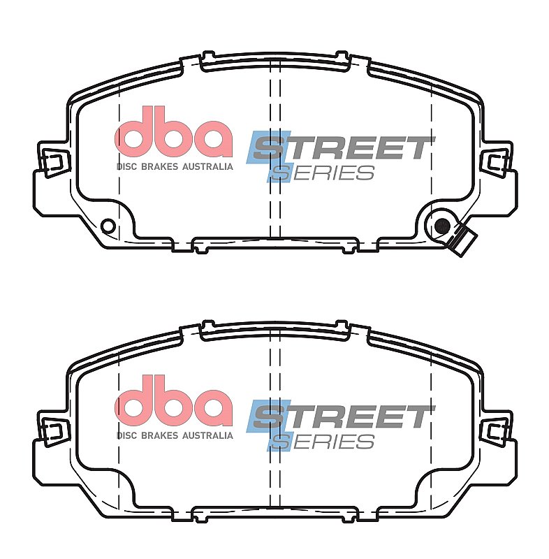 DBA Street Series Ceramic Brake Pads 148.7mm x 61.9mm DB15053SS - Front