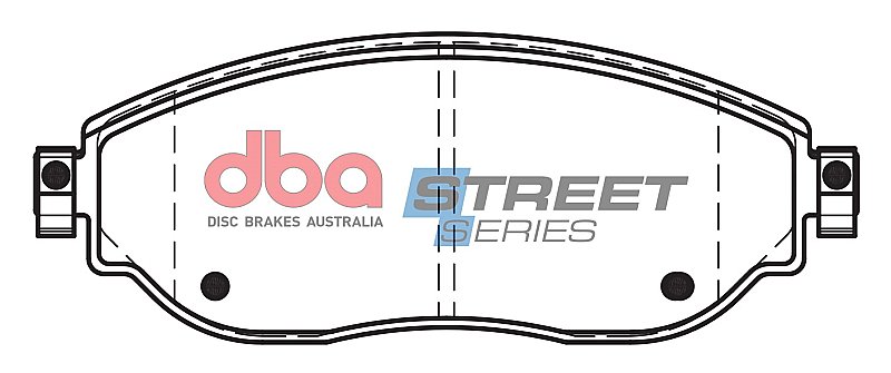 DBA Street Series Semi-Metallic Brake Pads 160mm x 60mm DB15055SS - Front