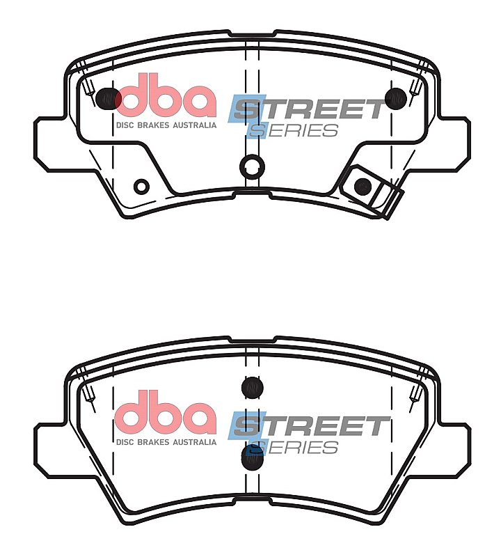 DBA Street Series Ceramic Brake Pads 99.7mm x 42.7mm DB15057SS - Rear