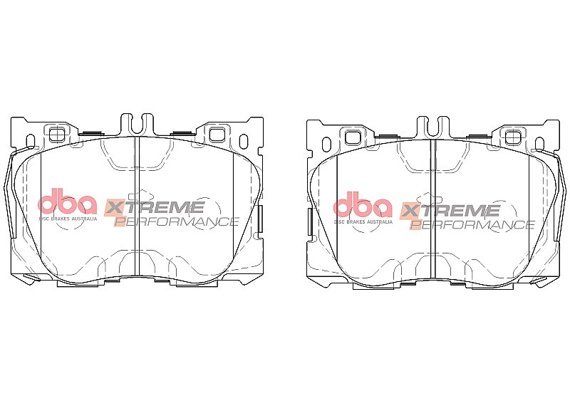 DBA Xtreme Performance Brake Pads 141.9mm x 94.1mm DB15062XP - Front