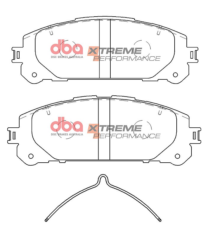 DBA Xtreme Performance Brake Pads 167mm x 60.4mm DB15067XP - Front