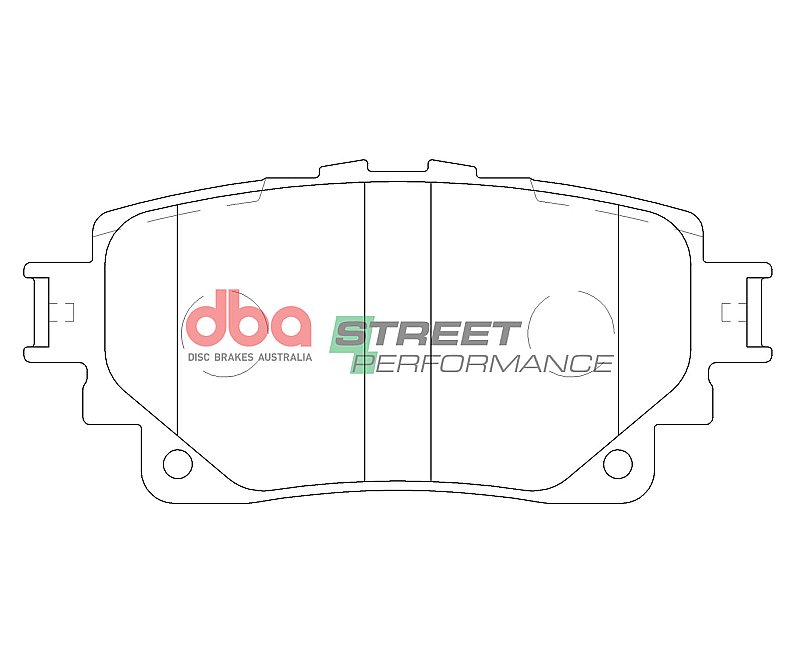 DBA Street Performance Brake Pads 103.7mm x 47.6mm DB15068SP - Rear