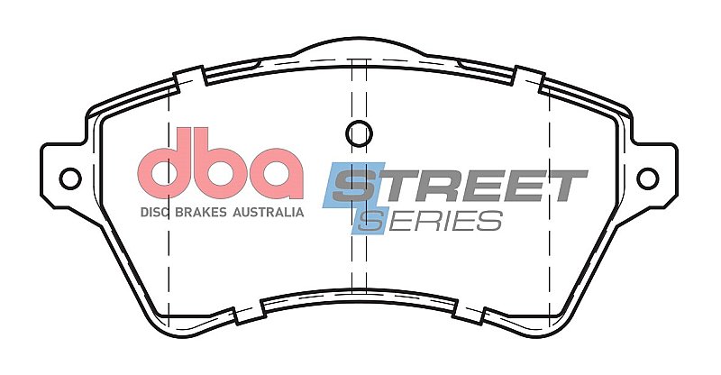 DBA Street Series Semi-Metallic Brake Pads 131.8mm x 62.1mm DB1506SS - Front