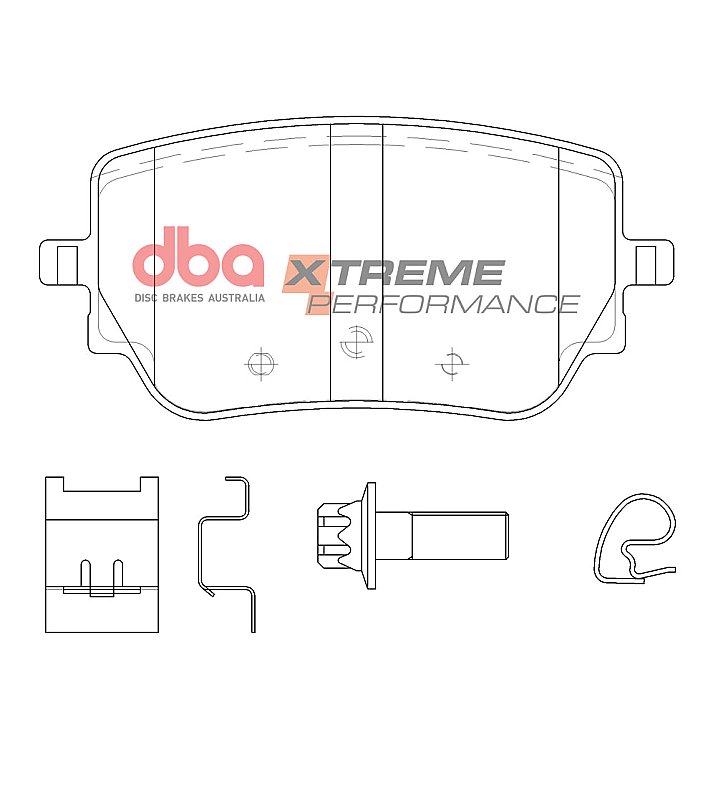 Rear DBA Xtreme Brake Pads to fit Mercedes A45 AMG