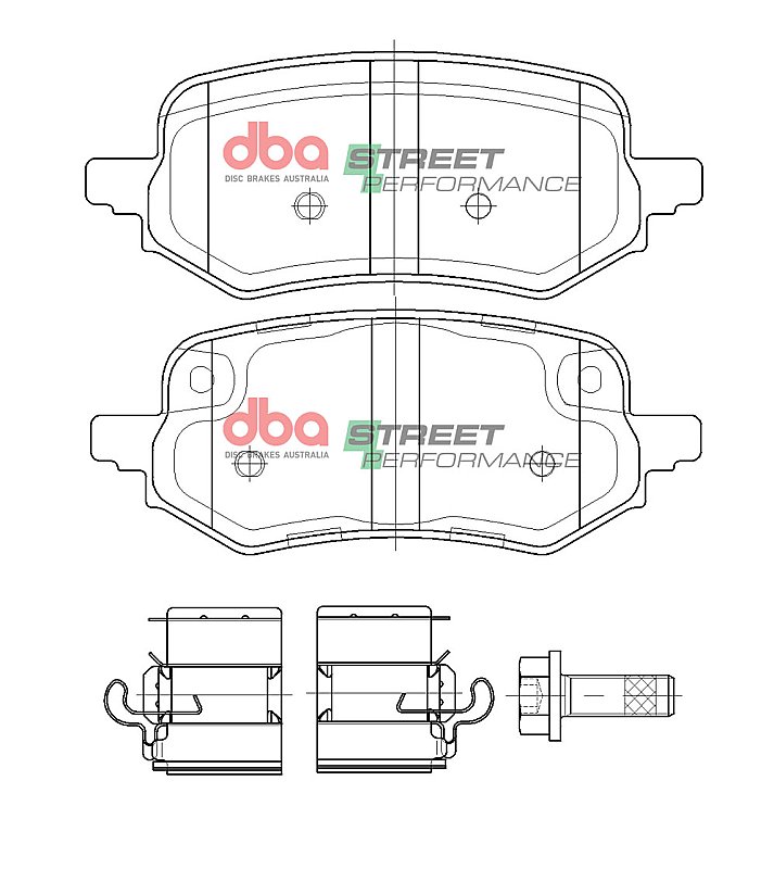 Ford Puma 1.0 & 1.5 ST Ecoboost Rear DBA Street Performance Brake Pads