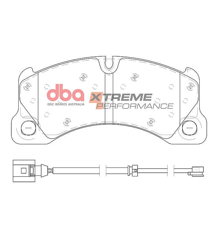 DBA Xtreme Performance Brake Pads 209.6mm x 94.7mm DB15102XP - Front