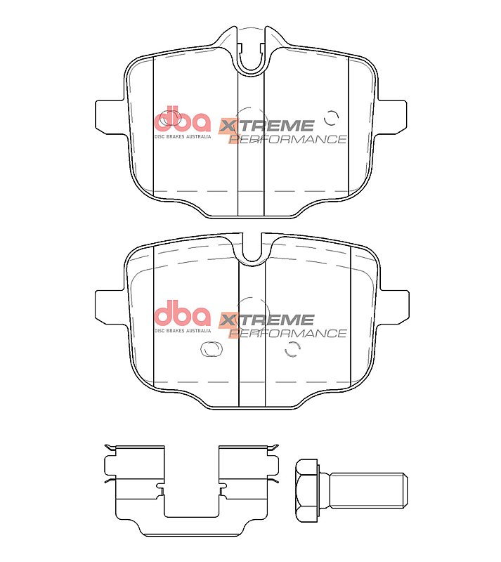 DBA Xtreme Performance Brake Pads 116.1/116.1mm x 72.1/64.9mm DB15109XP - Rear