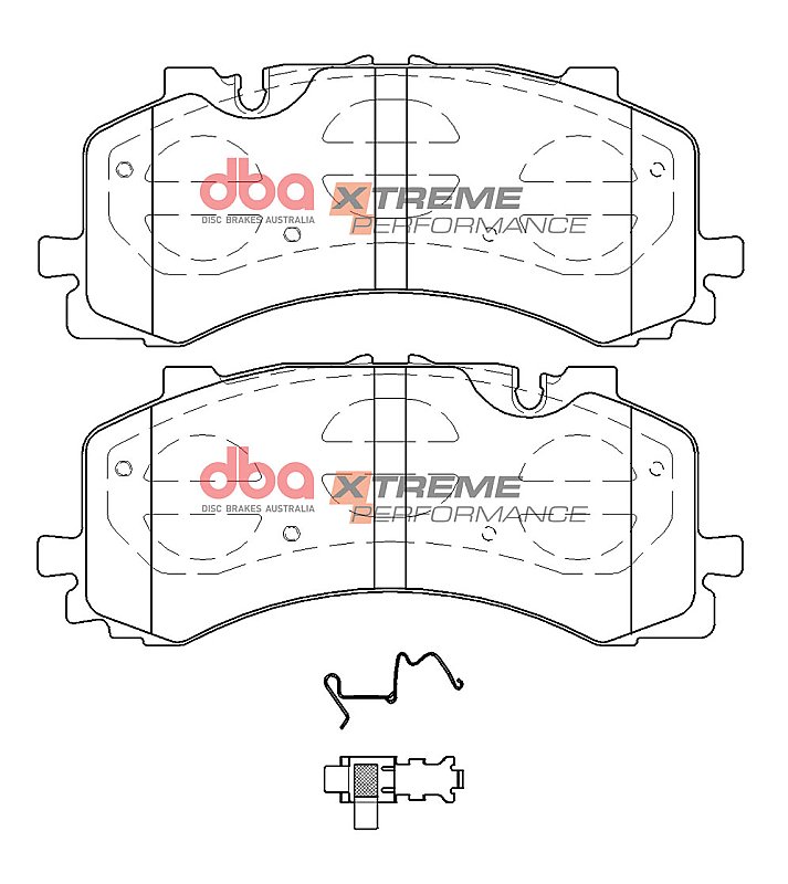 DBA Xtreme Performance Brake Pads 214.1mm x 88.7mm DB15124XP - Front