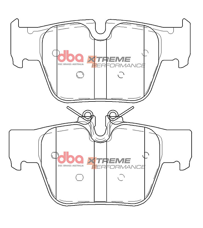 DBA Xtreme Performance Brake Pads 122.9mm x 60.7mm DB15128XP - Rear