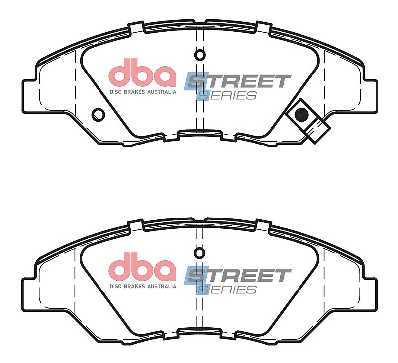 DBA Street Series Ceramic Brake Pads 149.2mm x 53mm DB1512SS - Front