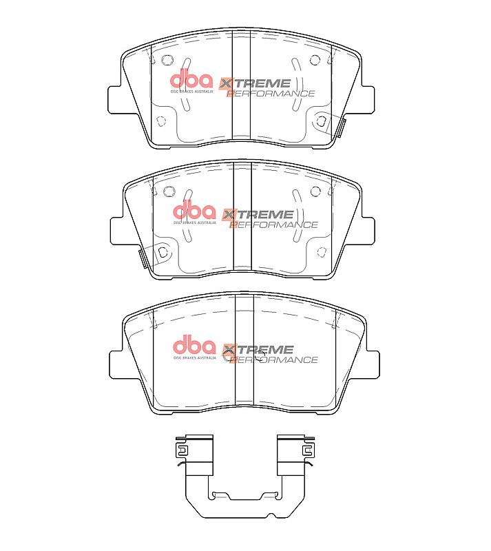 DBA Xtreme Performance Brake Pads 140.6mm x 64mm DB15133XP - Front