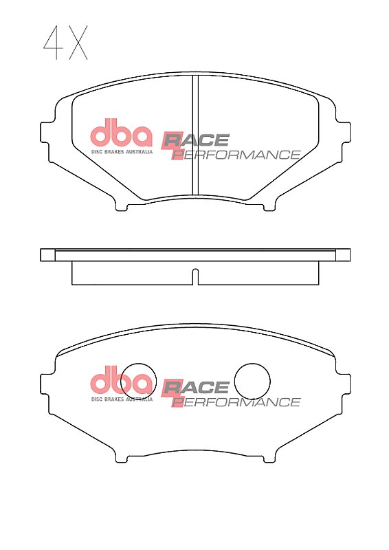 DBA Race Performance Brake Pads 137.8mm x 62.1mm DB1513RP - Front