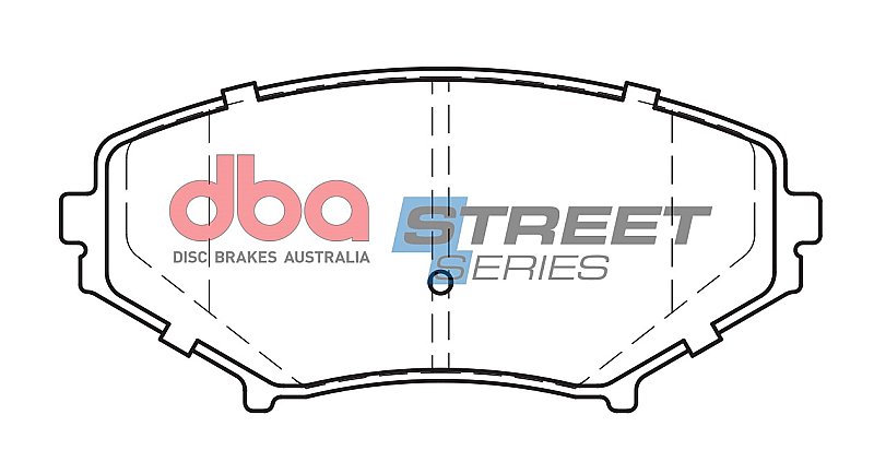 DBA Street Series Ceramic Brake Pads 137.8mm x 62.1mm DB1513SS - Front