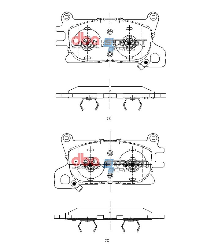 DBA Street Series Brake Pads 170.9mm x 85.9mm DB15141SS - Front