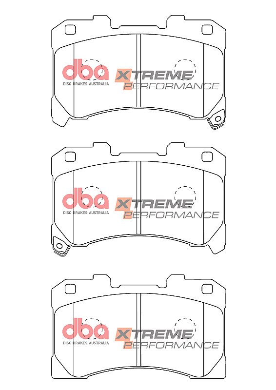 DBA Xtreme Performance Brake Pads 133.50 / 133.50mm x 85.5 / 79.60mm DB15147XP - Front