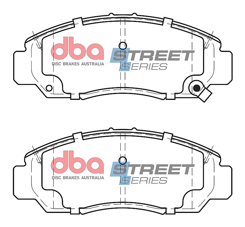 DBA Street Series Ceramic Brake Pads 148.8mm x 59mm DB1515SS - Front