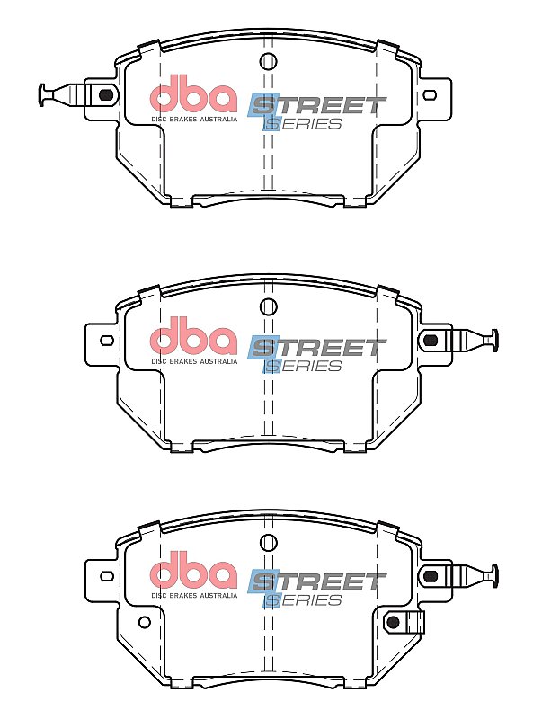 DBA Street Series Ceramic Brake Pads 135.7mm x 66mm DB1516SS - Front