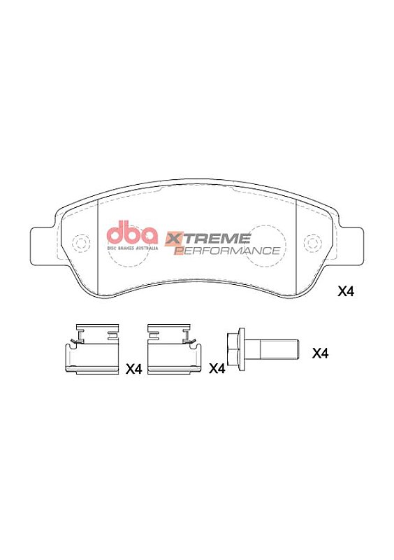 DBA Xtreme Performance Brake Pads 136.8mm x 48.9mm DB15173XP - Rear