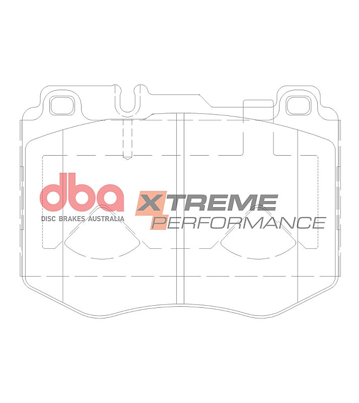 DBA Xtreme Performance Brake Pads 127.7mm x 92.6mm DB15182XP - Front