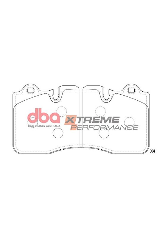 DBA Xtreme Performance Brake Pads 189.7mm x 97.4mm DB15216XP - Front