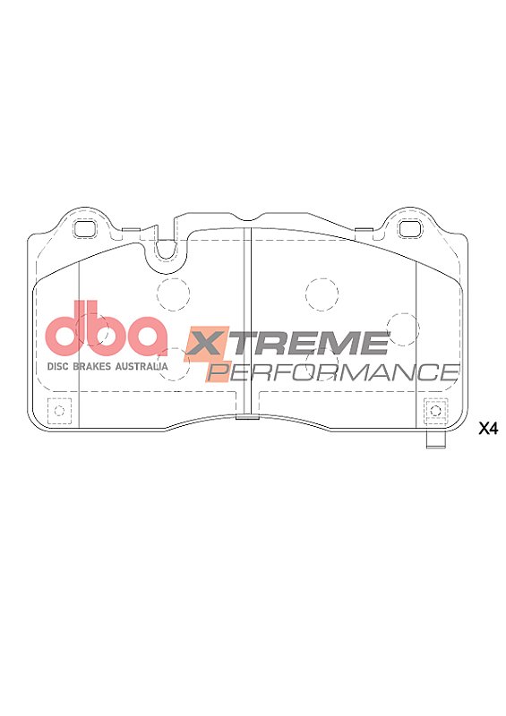 DBA Xtreme Performance Brake Pads 189.7mm x 96.6mm DB15224XP - Front