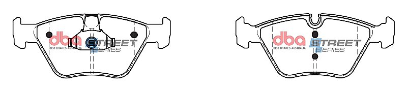 DBA Street Series Ceramic Brake Pads 155.3/156.5mm x 63.5/63.5mm DB1522SS - Front