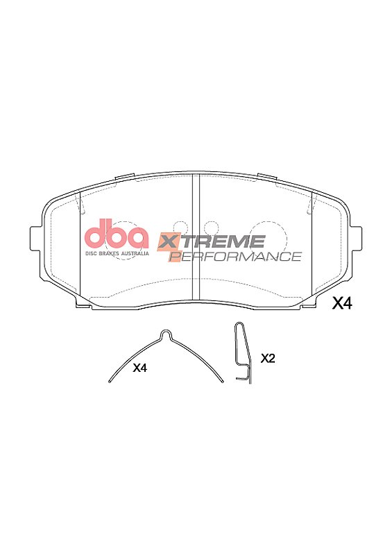 DBA Xtreme Performance Brake Pads 138.9mm x 57.9mm DB15252XP - Front