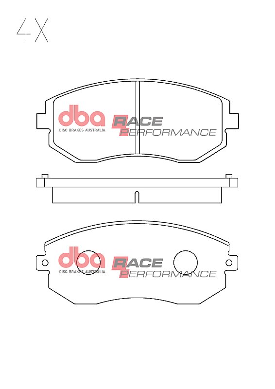 DBA Race Performance Brake Pads 137.3mm x 56.8mm DB15309RP - Front