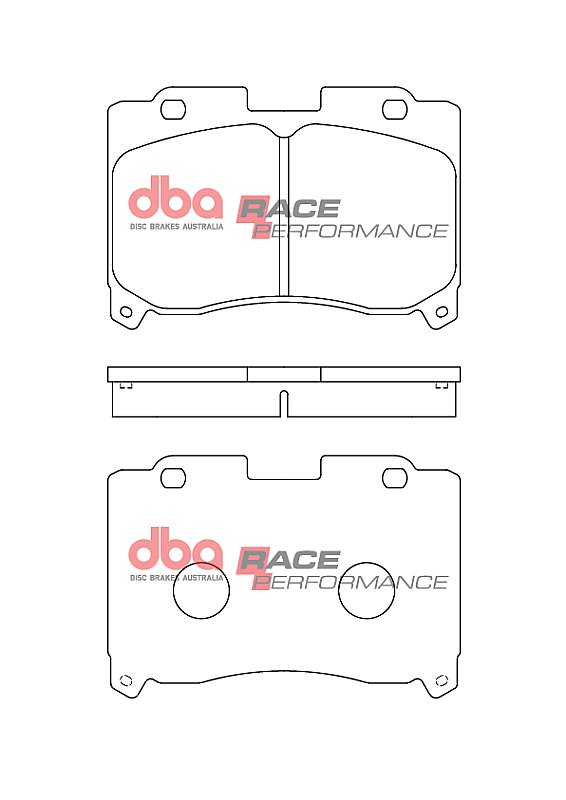 DBA Race Performance Brake Pads 137.3mm x 56.8mm DB15309RP - Front