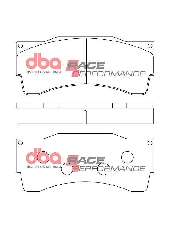 DBA Race Performance Brake Pads 163mm x 81mm DB15327RP - Front