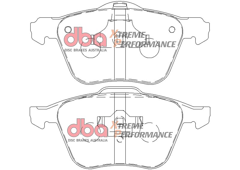 DBA Xtreme Performance Brake Pads 155.2mm x 72mm DB1658XP - Front