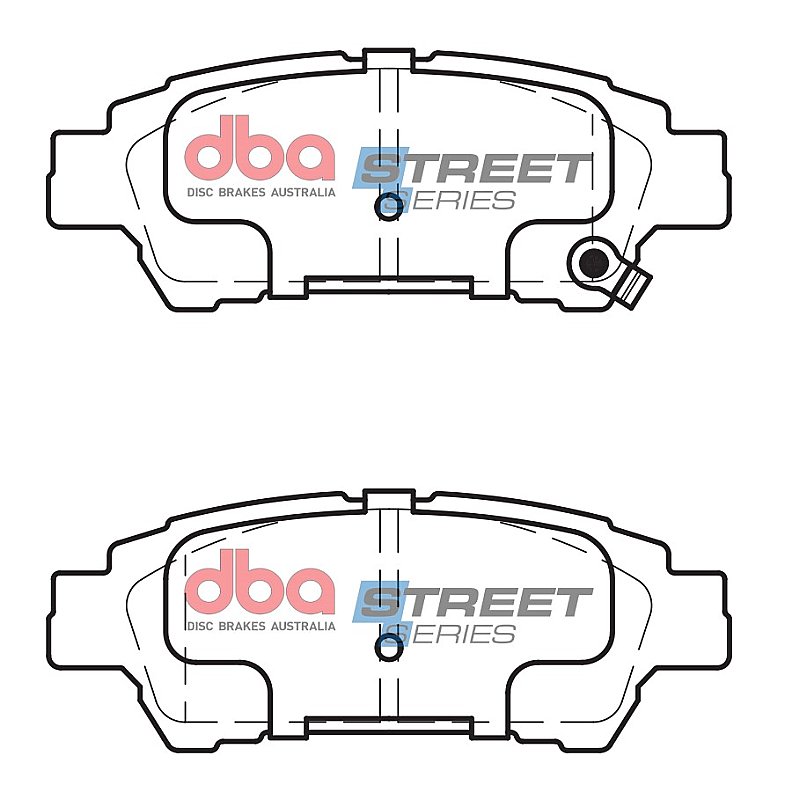 DBA Street Series Ceramic Brake Pads 112.8mm x 42.6mm DB1660SS - Rear