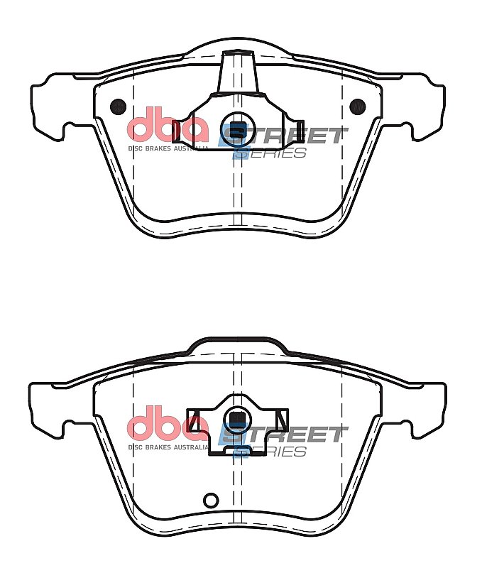 DBA Street Series Ceramic Brake Pads 155.2/156.5mm x 75/74.3mm DB1661SS - Front