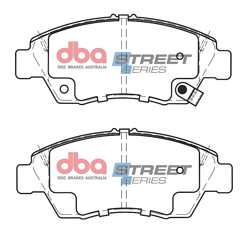 DBA Street Series Ceramic Brake Pads 136.7mm x 57.7mm DB1662SS - Front