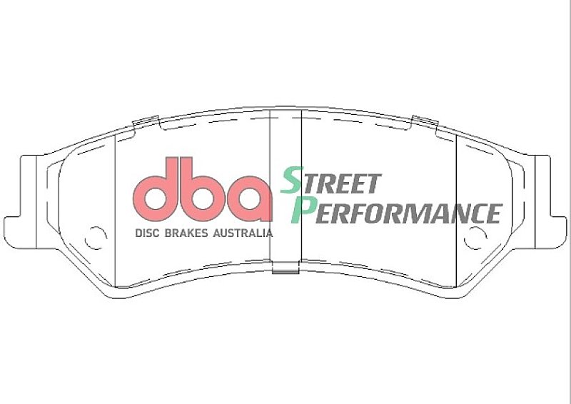 DBA Street Performance Brake Pads 151.6mm x 51.7mm DB1675SP - Rear